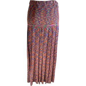 Vintage Nordstrom Pleated Accordion Peasant Skirt M Bohemian Festival Unique